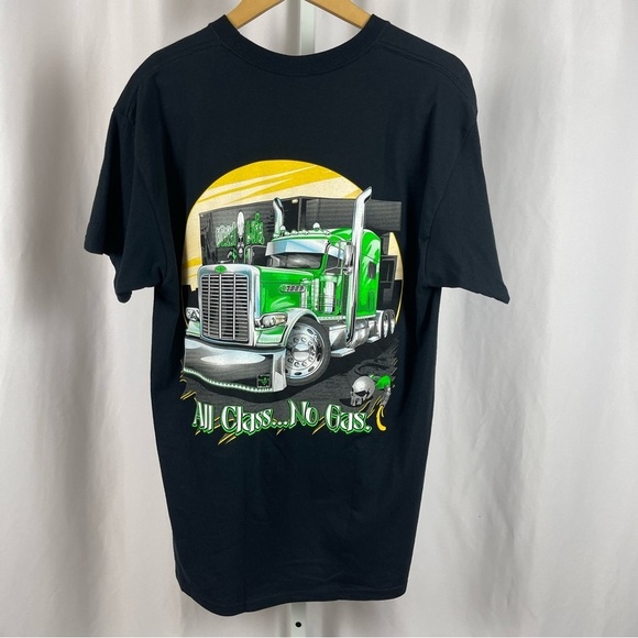 Semi Truck Trucker Diesel Large AOP Big Graphic Tee Bundle American Eagle USA - Picture 4 of 16